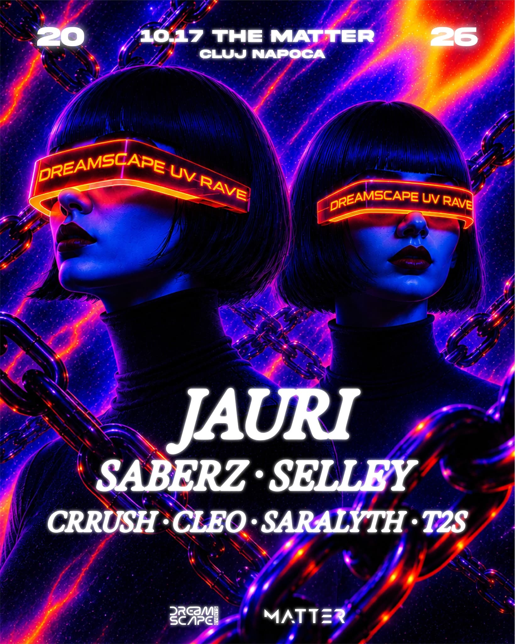 DreamScape UV RAVE // Jauri, SaberZ, Selley 10.17. THE MATTER